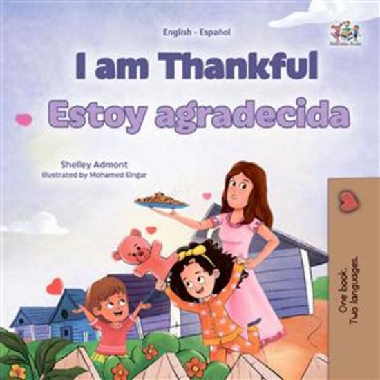 I am Thankful Estoy agradecida (English Spanish) - English Spanish Bilingual children's book - cover