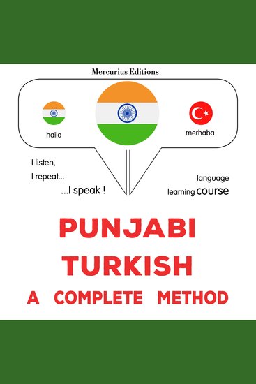 pajābī - turakī: Ika sapūrana ḍhaga - Punjabi - Turkish : a complete method - cover