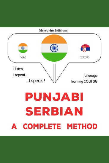 pajābī - sarabī'ana: Ika sapūrana ḍhaga - Punjabi - Serbian : a complete method - cover