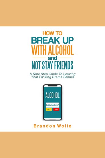 How To Break Up With Alcohol and Not Stay Friends - A Nine Step Guide To Leaving That Fu*king Drama Behind - cover