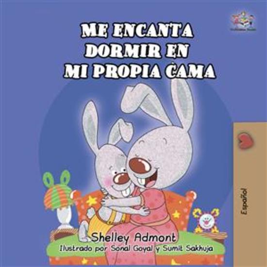 Me encanta dormir en mi propia cama (Spanish Only) - Spanish children's book - cover