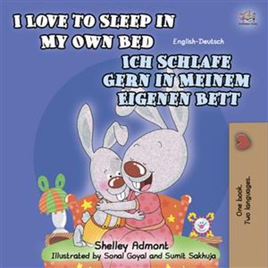 I Love to Sleep in My Own Bed (English German) - English German Bilingual children's book - cover