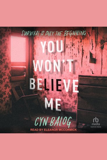 You Won't Believe Me - cover