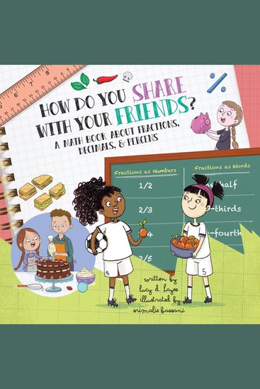 How Do You Share with Your Friends? - An Audiobook About Fractions Decimals and Percentages - cover