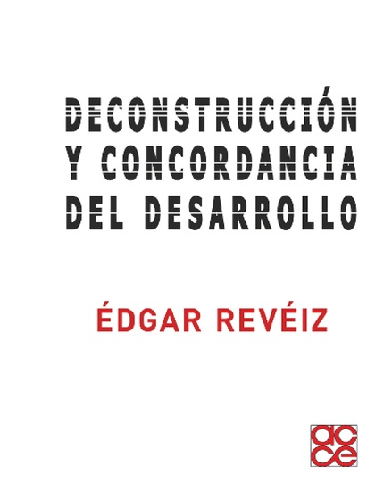 Deconstrucción y concordancia del desarrollo - cover
