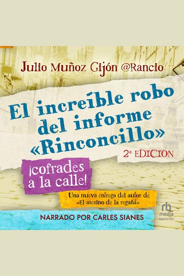 El increíble robo del informe rinconcillo - cover