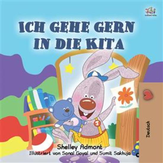 I Love to Go to Daycare (German Only) - German children's book - cover