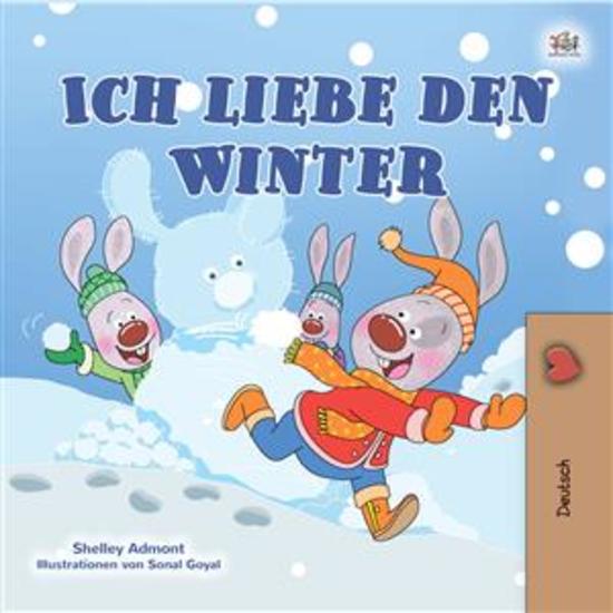 I Love Winter (German Only) - German children's book - cover