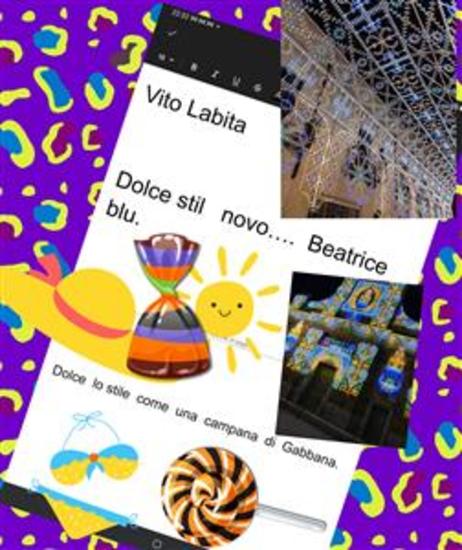 Dolce stil novo Beatrice blu - Dolce lo stile come una campana di Gabbana - cover