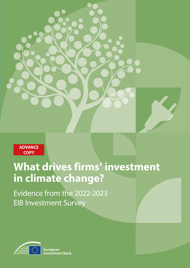 What drives firms' investment in climate action? - Evidence from the 2022-2023 EIB Investment Survey - cover