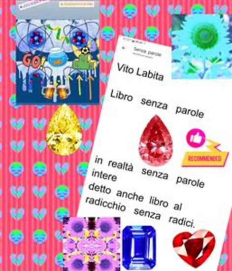 Libro senza parole - In realtà senza parole intere detto anche libro al radicchio senza radici - cover