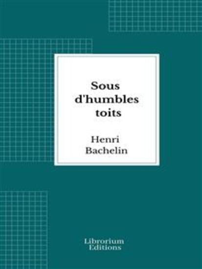 Sous d'humbles toits - cover