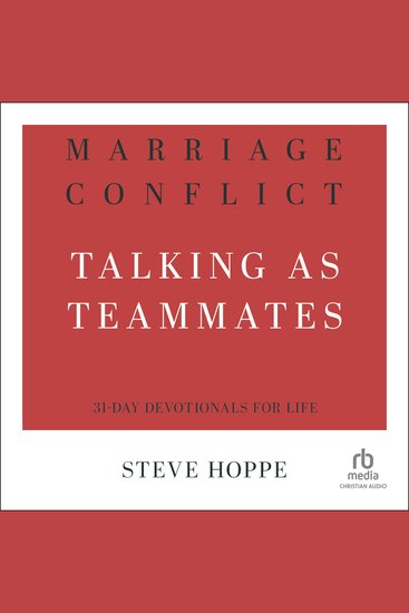 Marriage Conflict - Talking as Teammates - cover