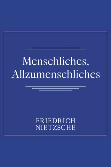 Menschliches Allzumenschliches - cover