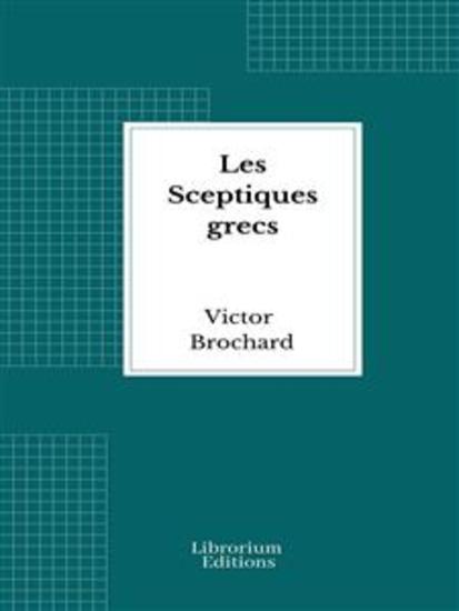 Les Sceptiques grecs - cover