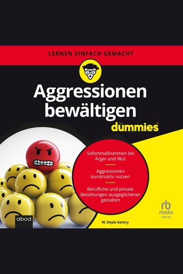 Aggressionen bewältigen für Dummies - Sofortmaßnahmen bei Ärger und Wut - cover