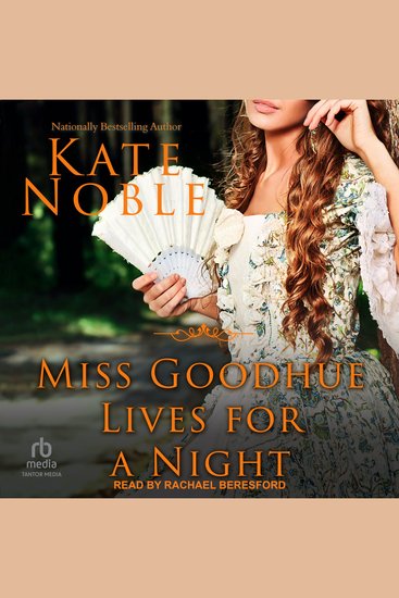 Miss Goodhue Lives for a Night - cover