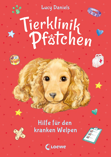 Tierklinik Pfötchen (Band 4) - Hilfe für den kranken Welpen - Kinderbuch für Erstleser ab 7 Jahren - cover