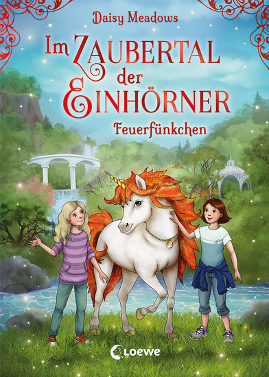 Im Zaubertal der Einhörner (Band 1) - Feuerfünkchen - Kinderbuch zum ersten Selberlesen für Mädchen und Jungen ab 7 Jahre - cover