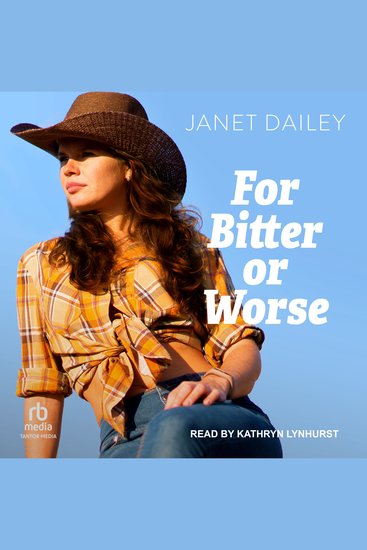 For Bitter or Worse - cover