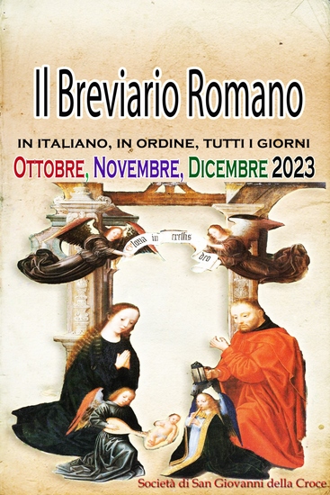 Il Breviario Romano in italiano in ordine tutti i giorni per Ottobre novembre dicembre 2023 - cover