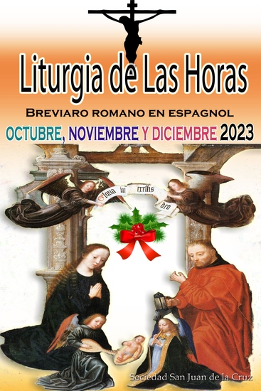 Liturgia de las Horas Breviario romano en español en orden todos los días de octubre noviembre y diciembre de 2023 - cover