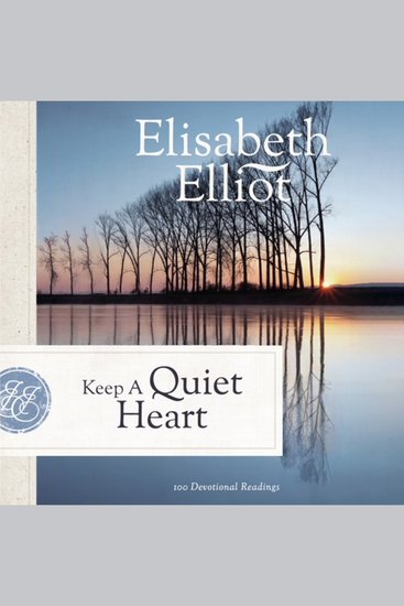 Keep a Quiet Heart - cover