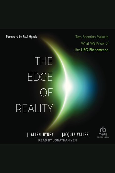 The Edge of Reality - Two Scientists Evaluate What We Know of the UFO Phenomenon - cover