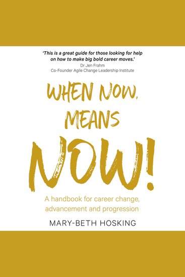 When Now Means Now - A handbook for career change advancement and progression - cover