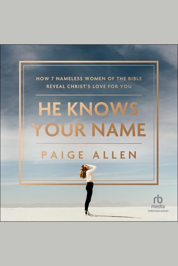 He Knows Your Name - How 7 Nameless Women of the Bible Reveal Christ's Love for You - cover