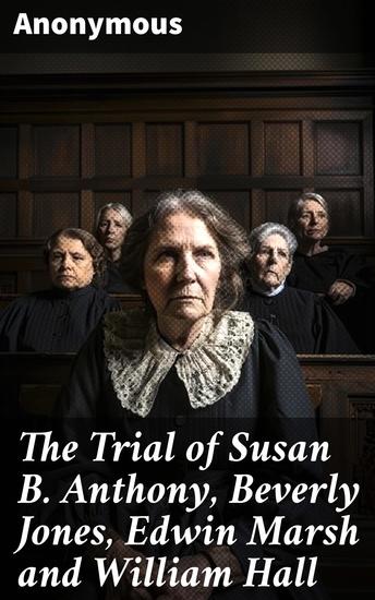 The Trial of Susan B Anthony Beverly Jones Edwin Marsh and William Hall - On the Charge of Illegal Voting at the Presidential Election in Nov 1872 - cover