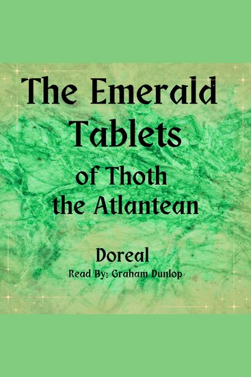 The Emerald Tablets of Thoth the Atlantean - cover