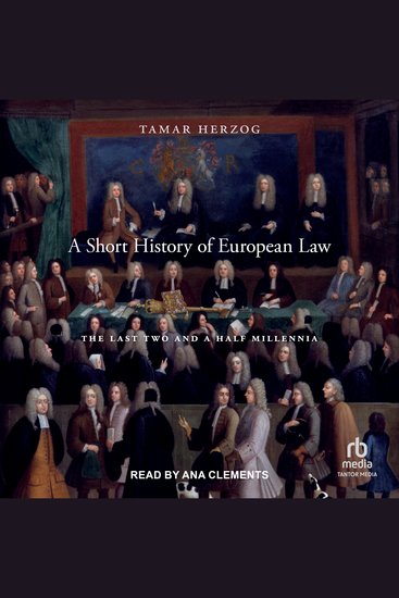 A Short History of European Law - The Last Two and a Half Millennia - cover