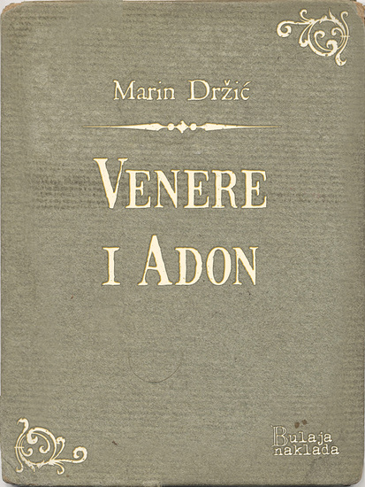 Venere i Adon - cover