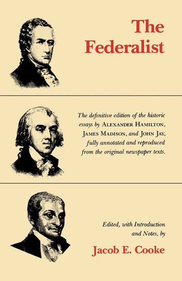 The Federalist - cover