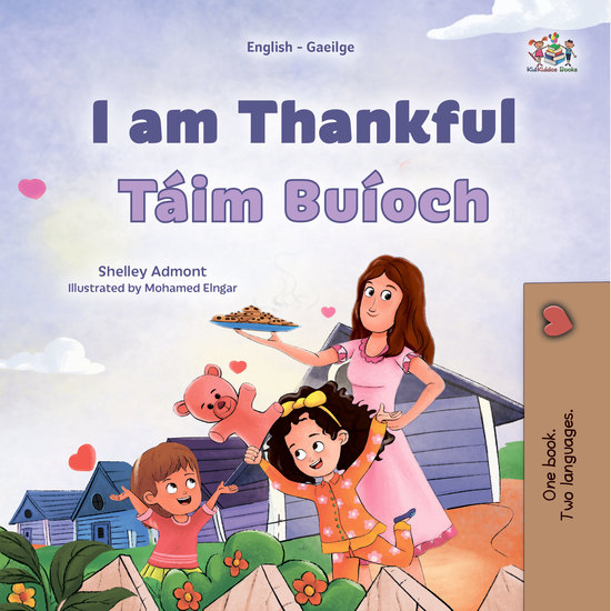 I am Thankful Táim Buíoch - English Irish Bilingual Book for Children - cover