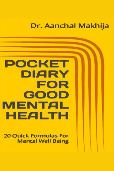 Pocket diary for good mental health - 20 quick formulas for mental well being - cover