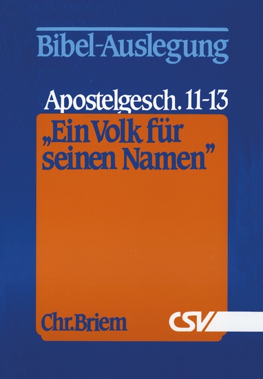 Ein Volk für seinen Namen - Apostelgeschichte 11–13 - cover