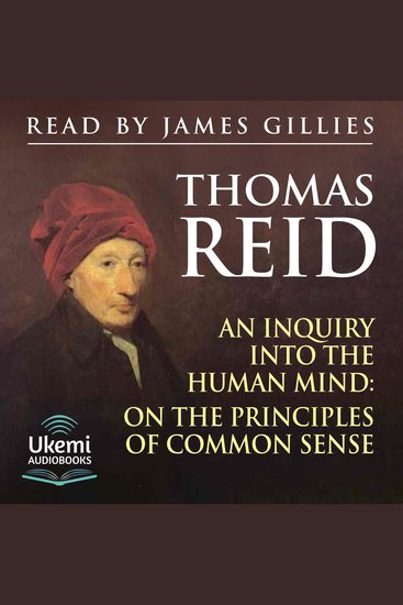 Inquiry into the Human Mind An - On the Principles of Common Sense - cover