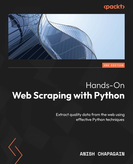 Hands-On Web Scraping with Python - Extract quality data from the web using effective Python techniques - cover