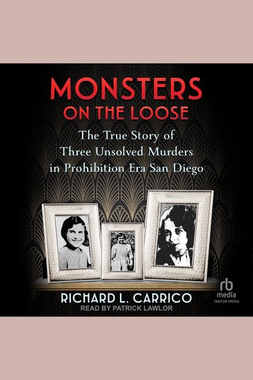 Monsters on the Loose - The True Story of Three Unsolved Murders in Prohibition Era San Diego - cover