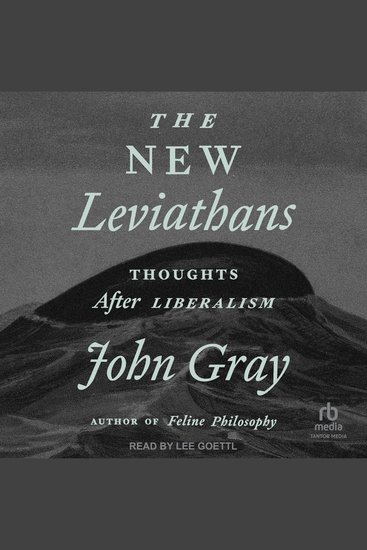 The New Leviathans - Thoughts After Liberalism - cover