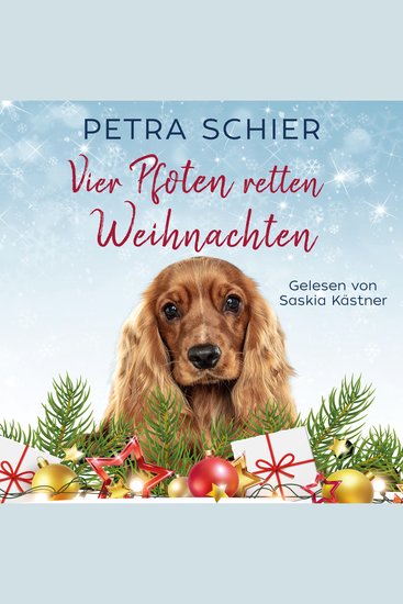Vier Pfoten retten Weihnachten - Liebesroman mit Hund | Romantisches Weihnachtsmärchen für Erwachsene | mit Spice - cover
