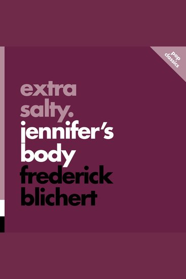 Extra Salty: Jennifer's Body - cover