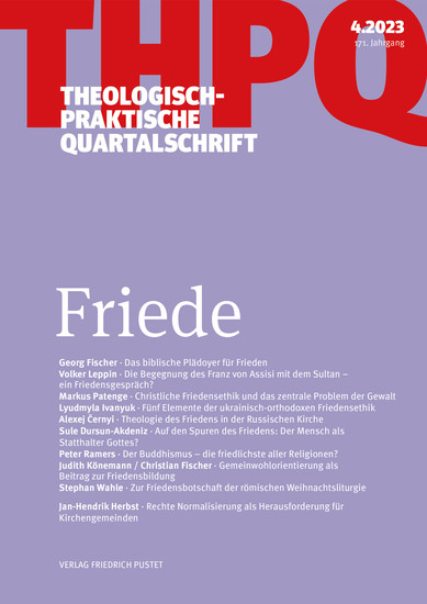 Friede - Theologisch-praktische Quartalschrift 4 2023 - cover