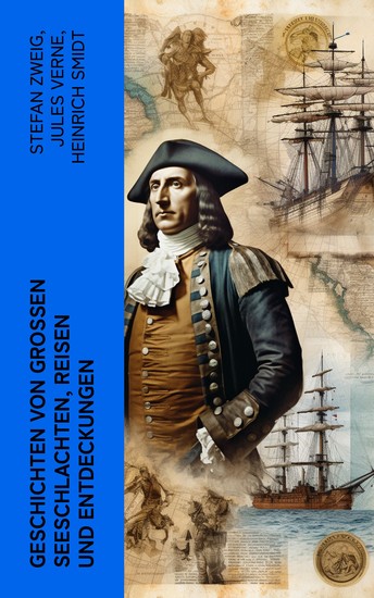 Geschichten von großen Seeschlachten Reisen und Entdeckungen - Biographien von Horatio Nelson Jean Bart Christoph Kolumbus Magellan Francis Drake und James Cook - cover