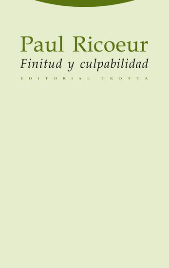 Finitud y culpabilidad - cover