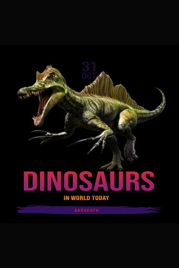 Dinosaurs in world today - cover