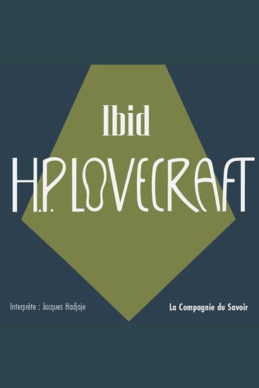 Ibid - La collection HP Lovecraft - cover
