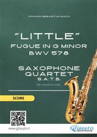 Saxophone Quartet "Little" Fugue in G minor (score) - intermediate level - cover